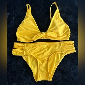 ANTONIO MELANI Vibrant Yellow 2 Piece Swim Suit